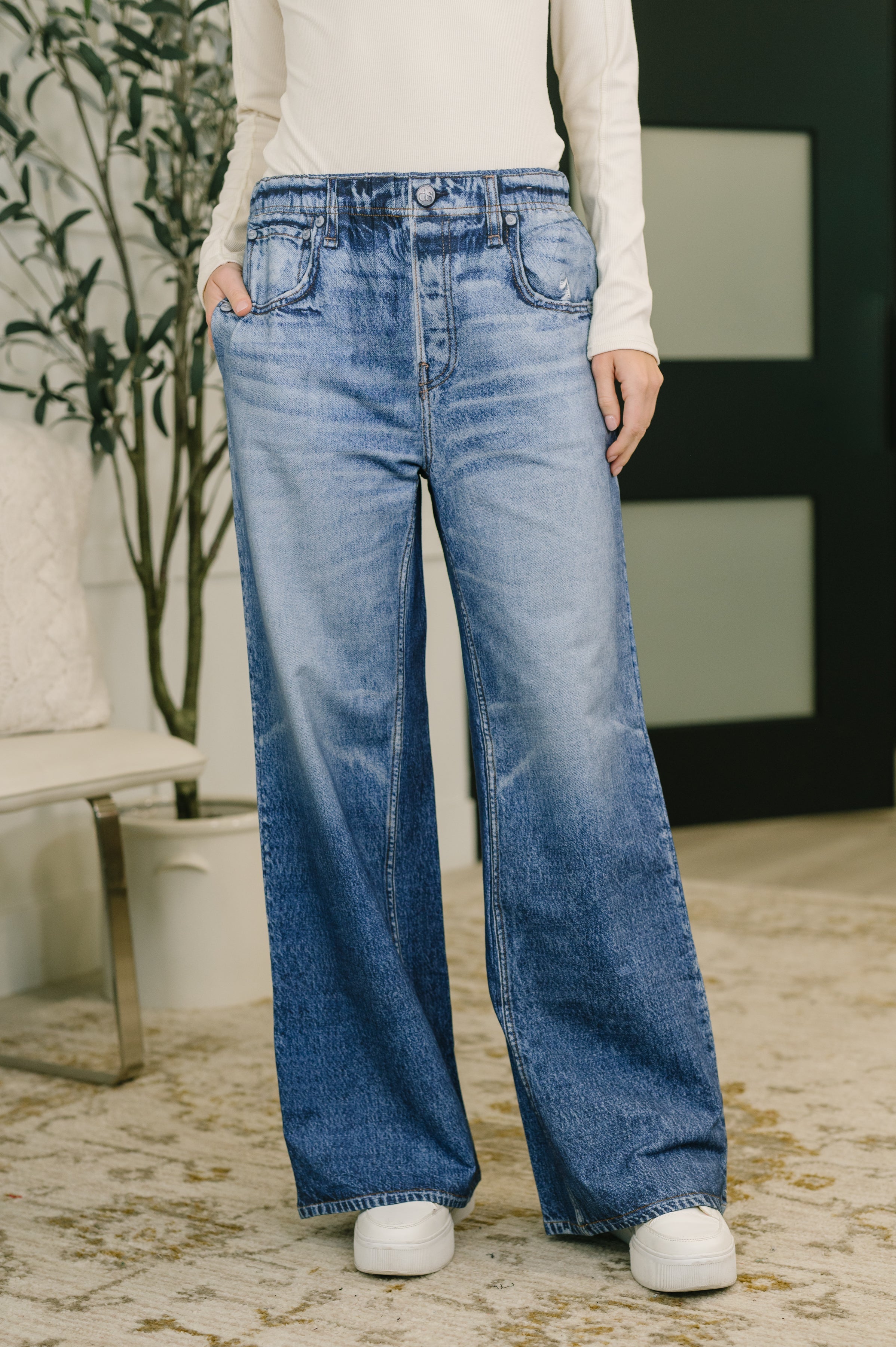 Zenim Printed Wide Leg Bottoms-Womens-Stay Foxy Boutique, Florissant, Missouri