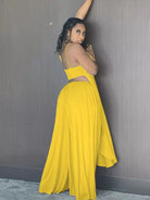 Full Size Asymmetrical Hem Cami and Pants Set Plus Size-Stay Foxy Boutique, Florissant, Missouri