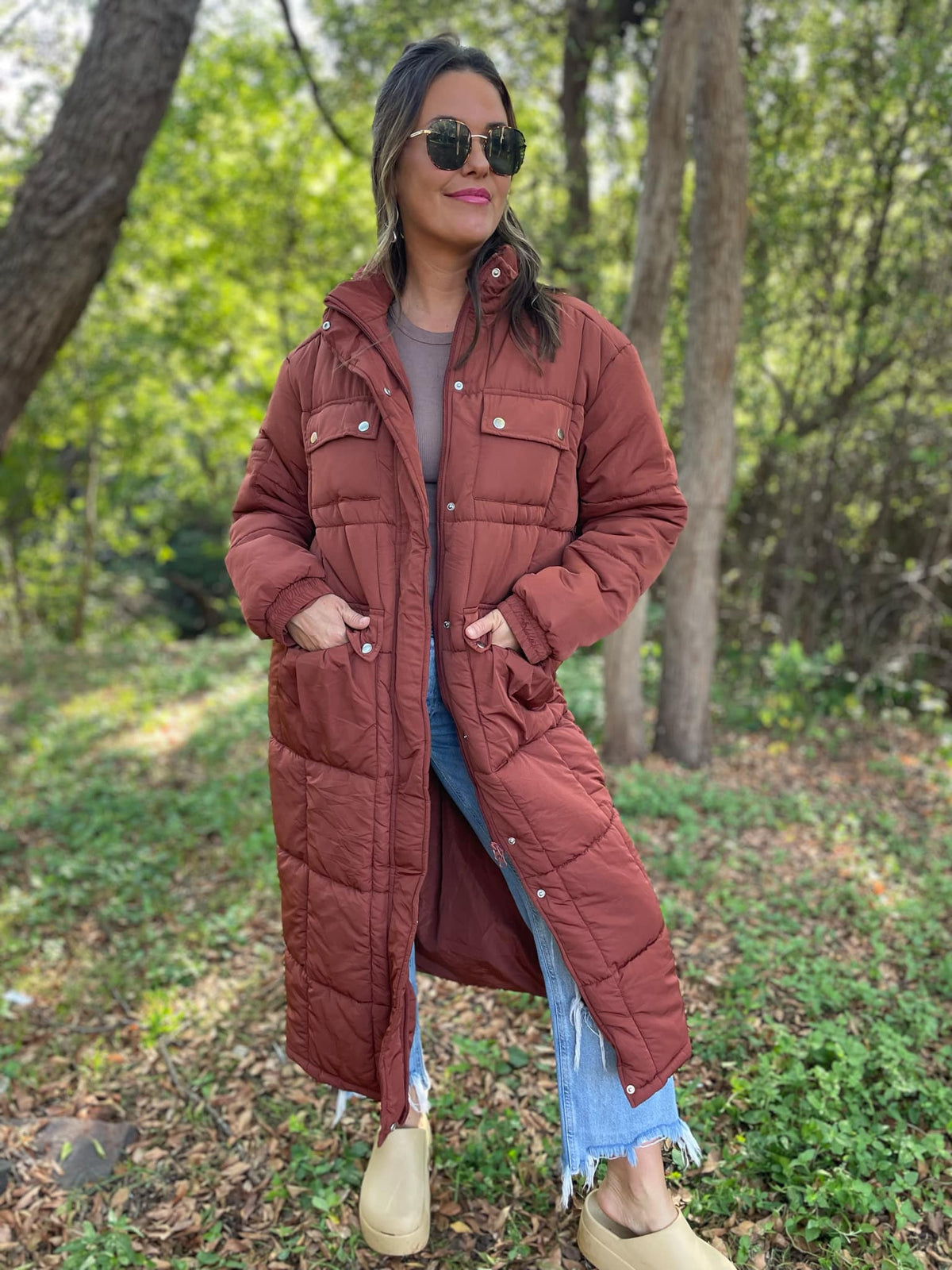 PREORDER: Wrap Me Up Full Length Puffer Jacket-Womens-Stay Foxy Boutique, Florissant, Missouri