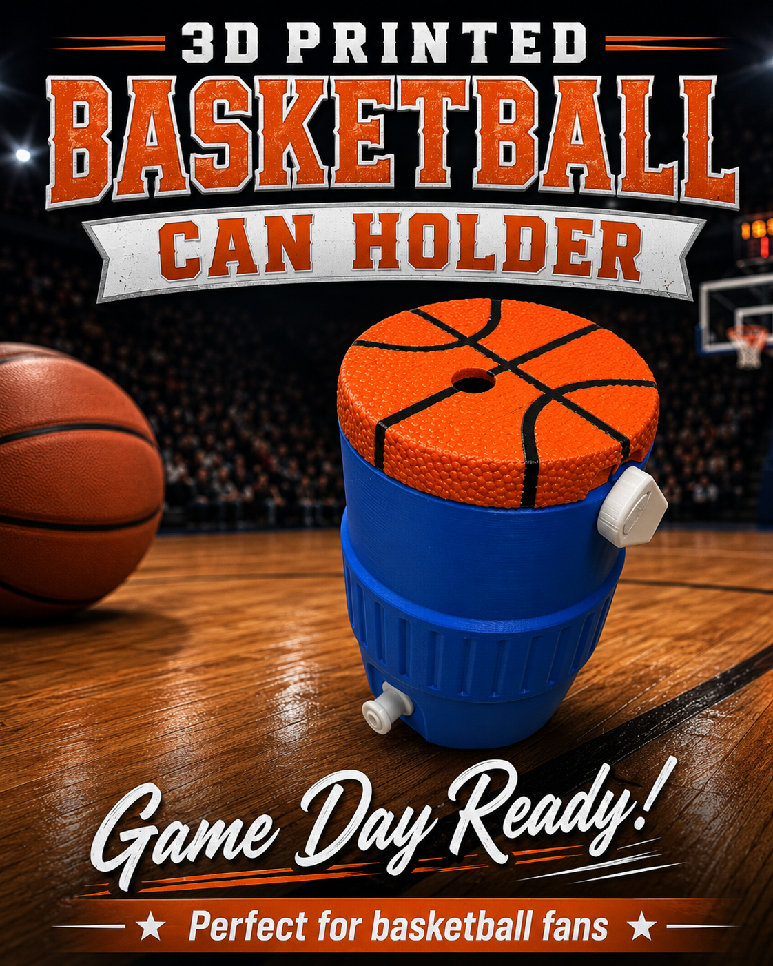 SPORTS THEMED-3D PRINTED CUSTOM 12 OUNCE CAN HOLDERS-Stay Foxy Boutique, Florissant, Missouri
