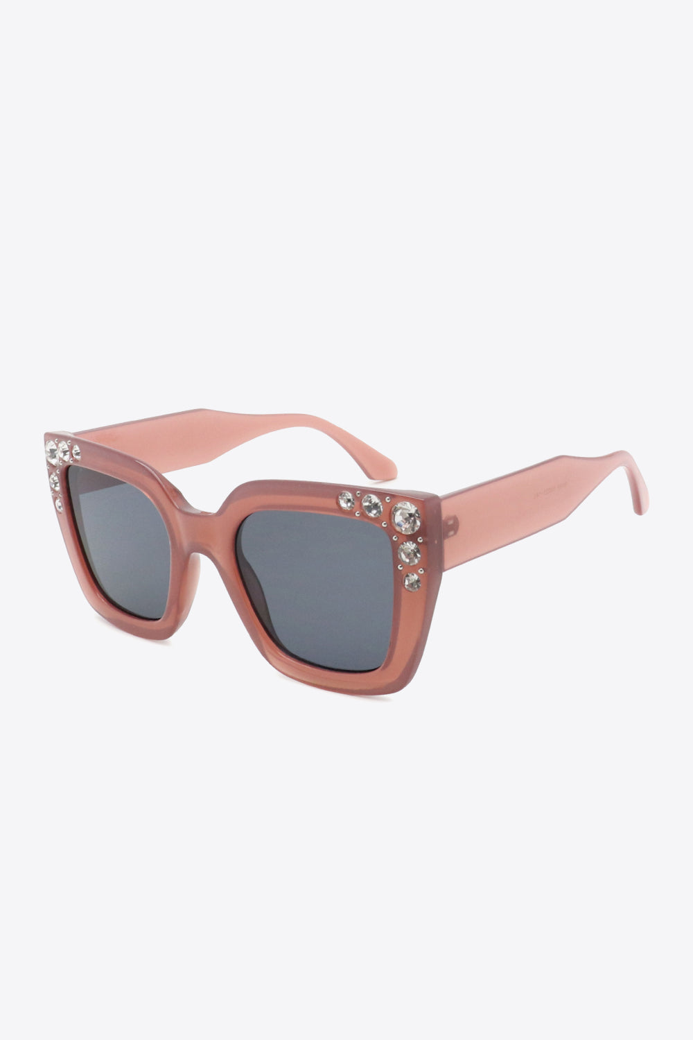 Inlaid Rhinestone Polycarbonate Sunglasses-Stay Foxy Boutique, Florissant, Missouri