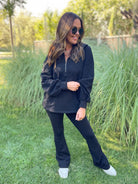 Hendrick Half Zip Hoodie in Nine Colors-Womens-Stay Foxy Boutique, Florissant, Missouri