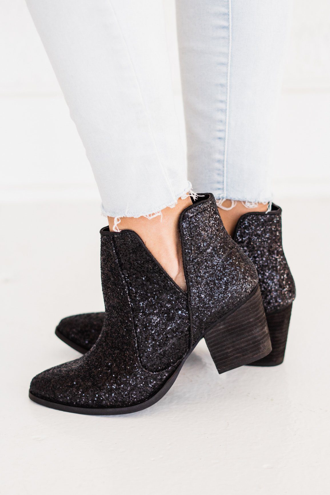 Fiera Booties in Black-110 Fashion Boots-Stay Foxy Boutique, Florissant, Missouri