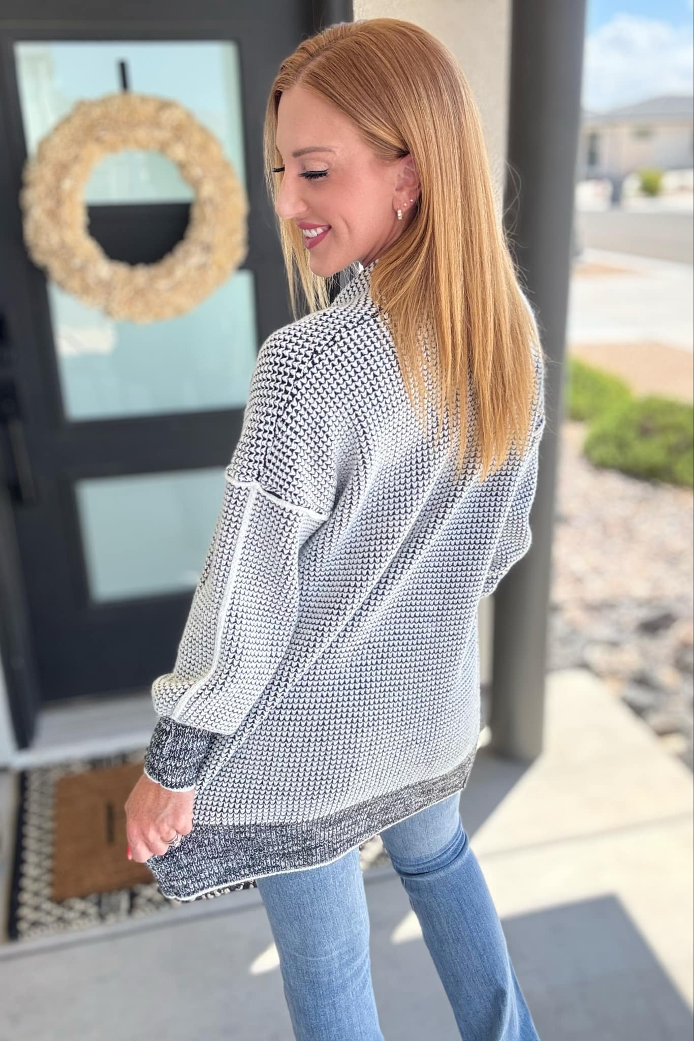 PREORDER: Contrast Trim Knit Cardigan in Four Colors-Womens-Stay Foxy Boutique, Florissant, Missouri