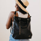 PREORDER: Upper East Side Vegan Leather Backpack & Crossbody Tote Bag in Three Colors-Womens-Stay Foxy Boutique, Florissant, Missouri