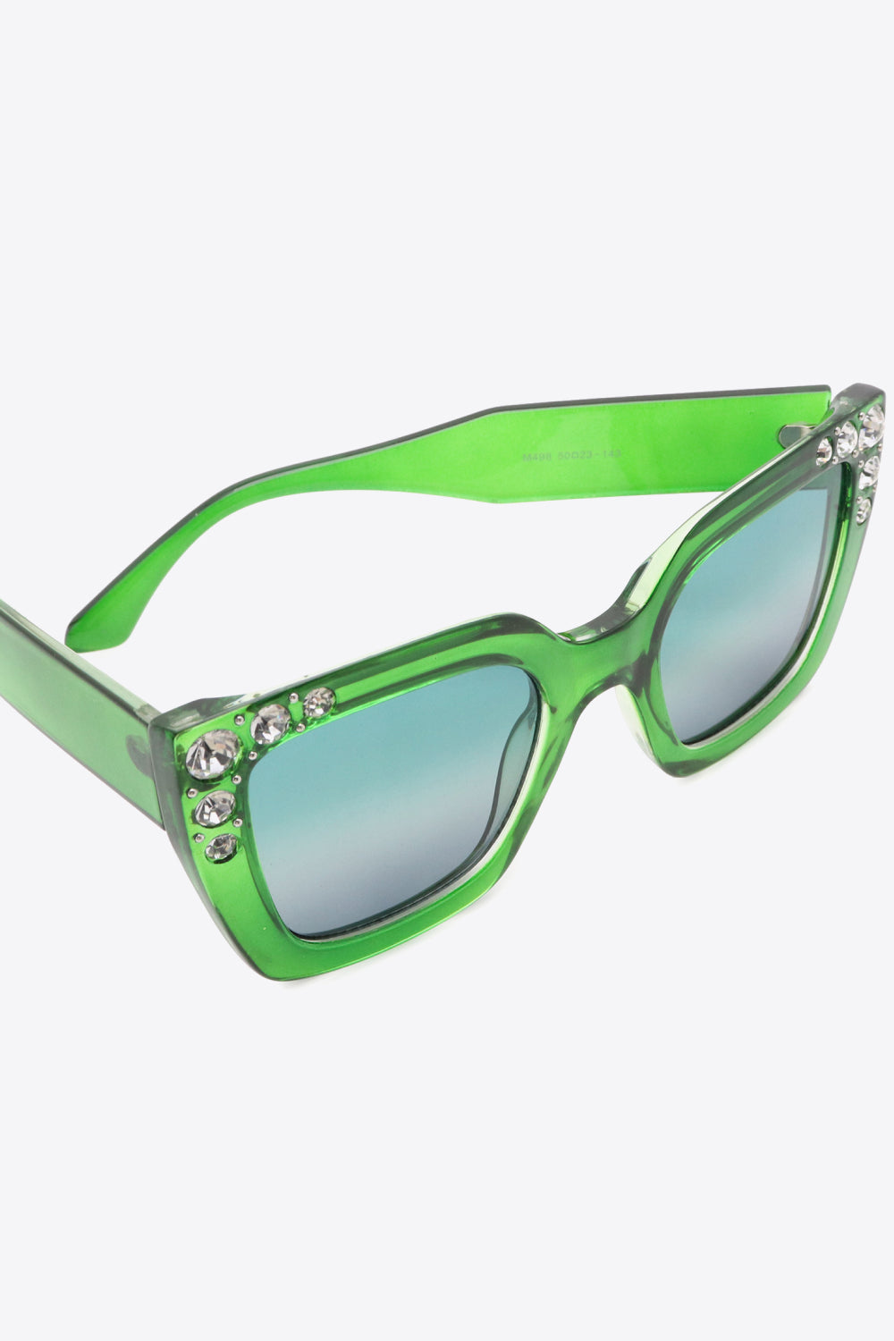 Inlaid Rhinestone Polycarbonate Sunglasses-Stay Foxy Boutique, Florissant, Missouri