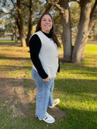 Meet In The Middle Sweater Vest in Two Colors-Womens-Stay Foxy Boutique, Florissant, Missouri