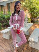 Candy Striped Pajama Pants Set-Womens-Stay Foxy Boutique, Florissant, Missouri