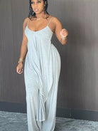 Full Size Asymmetrical Hem Cami and Pants Set Plus Size-Stay Foxy Boutique, Florissant, Missouri