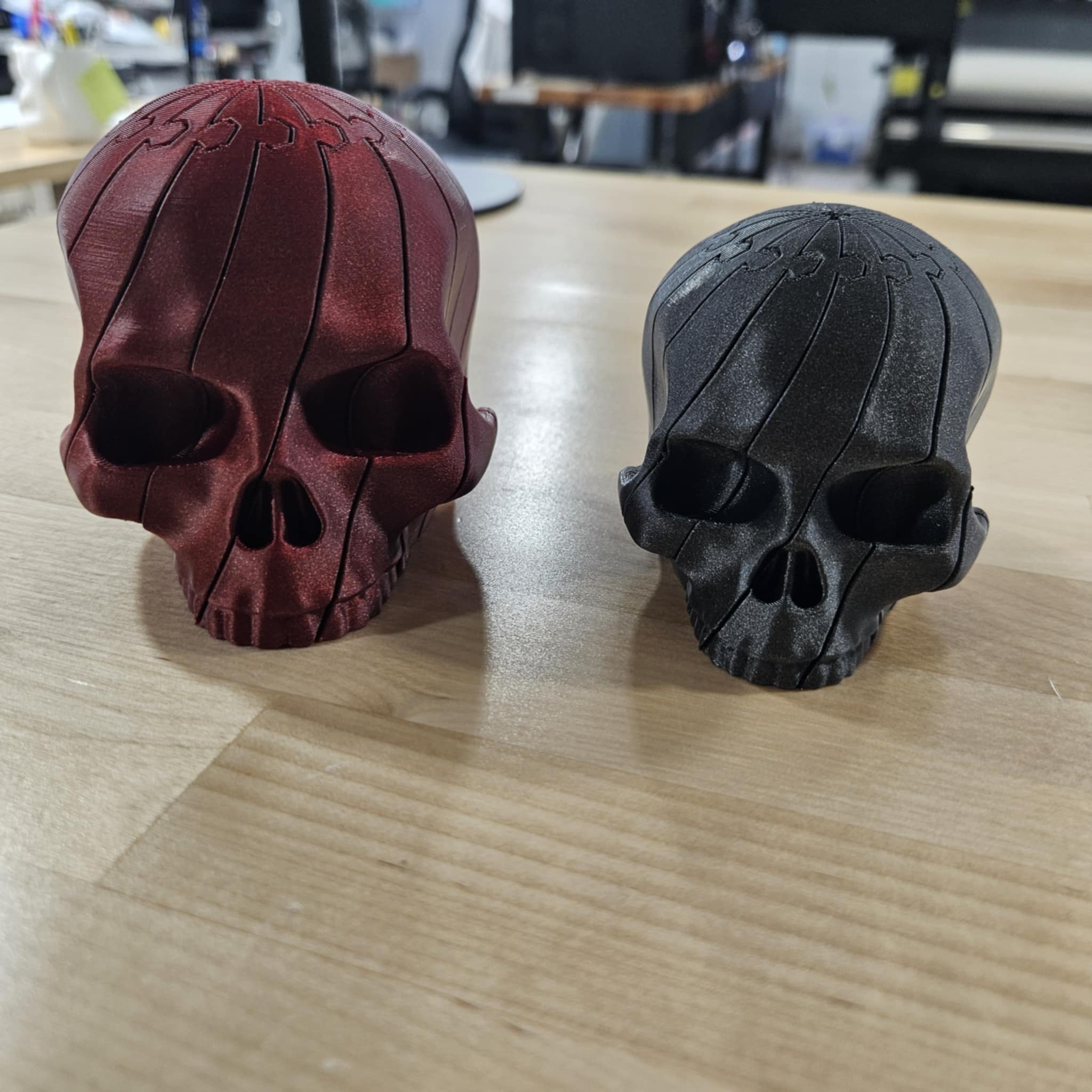 COLORFUL FIDGET SKULL- 3D PRINTED-Stay Foxy Boutique, Florissant, Missouri