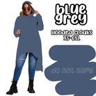 BLUE GREY - HOODIE CLOAKS-CLOAKS-Stay Foxy Boutique, Florissant, Missouri