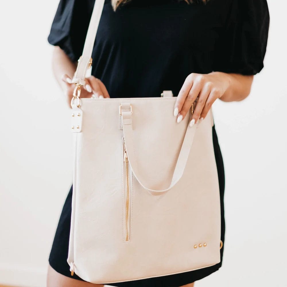 PREORDER: Upper East Side Vegan Leather Backpack & Crossbody Tote Bag in Three Colors-Womens-Stay Foxy Boutique, Florissant, Missouri