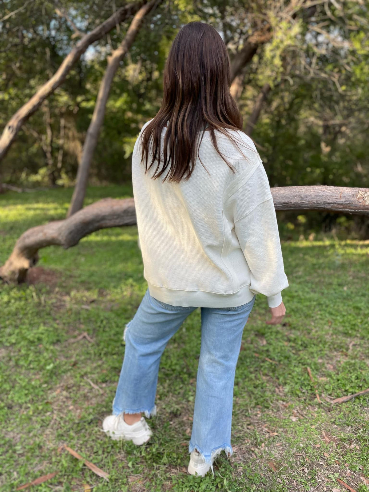 PREORDER: Thinking It Over Waffle Knit Pullover in Three Colors-Womens-Stay Foxy Boutique, Florissant, Missouri