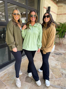 Hendrick Half Zip Hoodie in Nine Colors-Womens-Stay Foxy Boutique, Florissant, Missouri