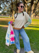 Lucky Star Sweatshirt in Three Colors-Womens-Stay Foxy Boutique, Florissant, Missouri