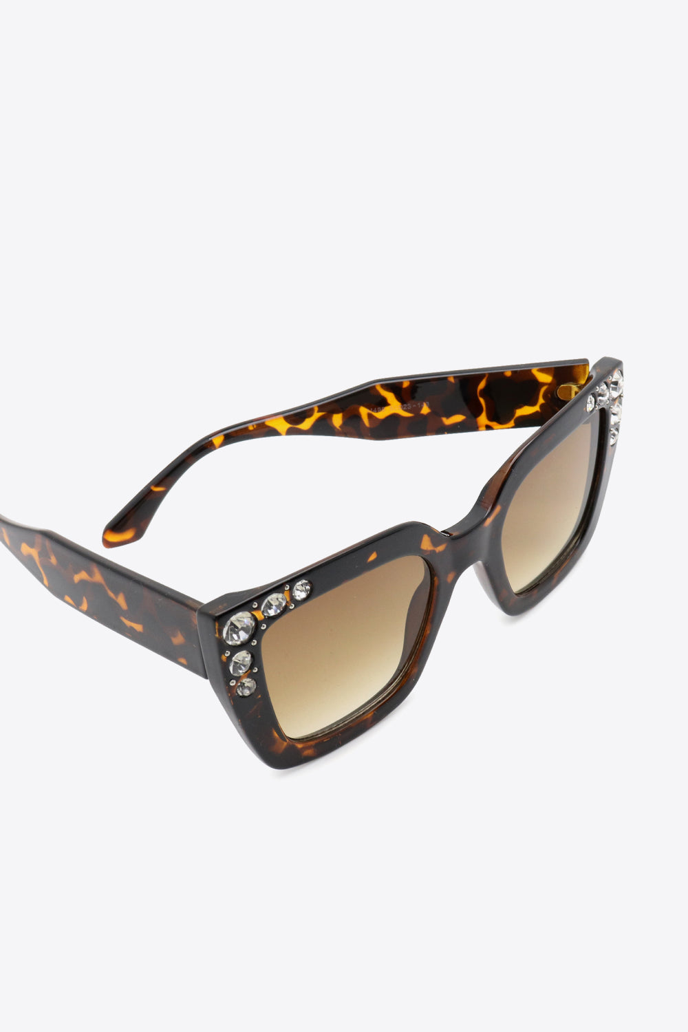 Inlaid Rhinestone Polycarbonate Sunglasses-Stay Foxy Boutique, Florissant, Missouri