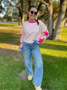 Lucky Star Sweatshirt in Three Colors-Womens-Stay Foxy Boutique, Florissant, Missouri