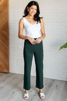 Magic Straight Pants in Hunter Green-Bottoms-Stay Foxy Boutique, Florissant, Missouri