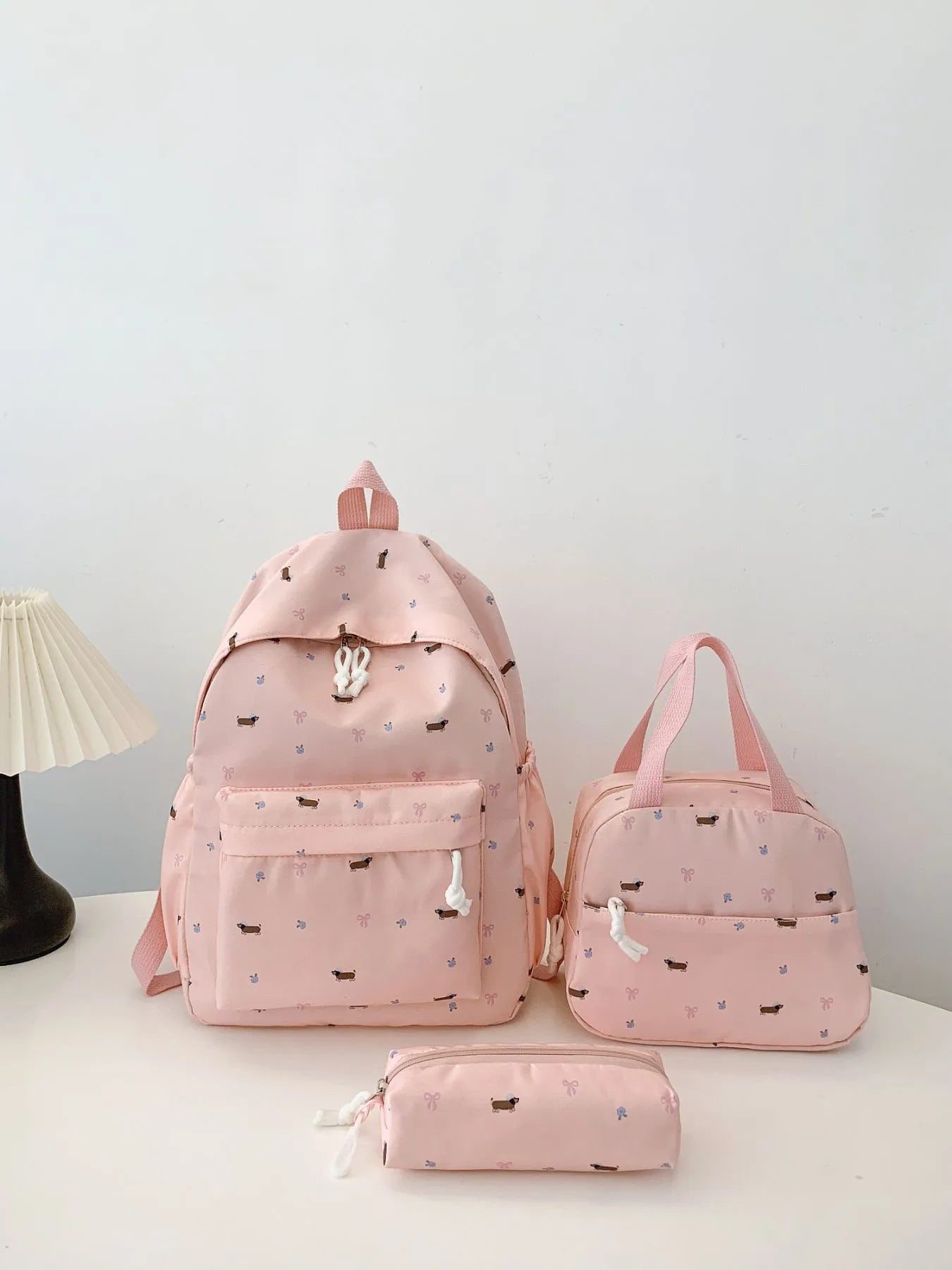 3-Piece Daisy Print Canvas Bag Set-Stay Foxy Boutique, Florissant, Missouri