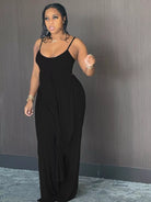 Full Size Asymmetrical Hem Cami and Pants Set Plus Size-Stay Foxy Boutique, Florissant, Missouri