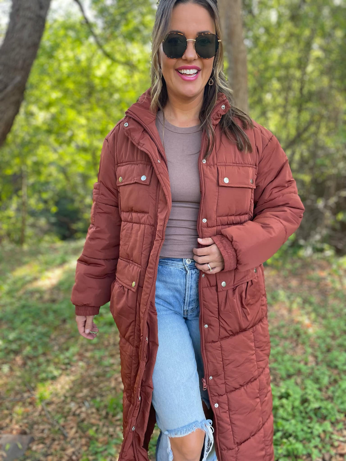PREORDER: Wrap Me Up Full Length Puffer Jacket-Womens-Stay Foxy Boutique, Florissant, Missouri