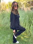 Hendrick Half Zip Hoodie in Nine Colors-Womens-Stay Foxy Boutique, Florissant, Missouri