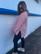 Best Selling Touch Of Fall Thermal Hoodie in Five Colors-Womens-Stay Foxy Boutique, Florissant, Missouri