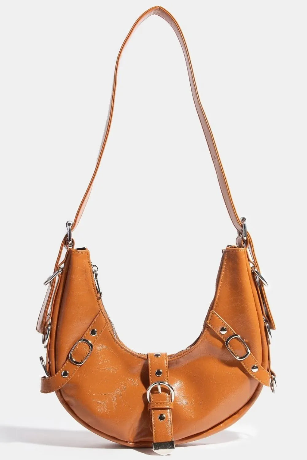 Fame Multi Belt Strap Accent Shoulder Bag-Stay Foxy Boutique, Florissant, Missouri