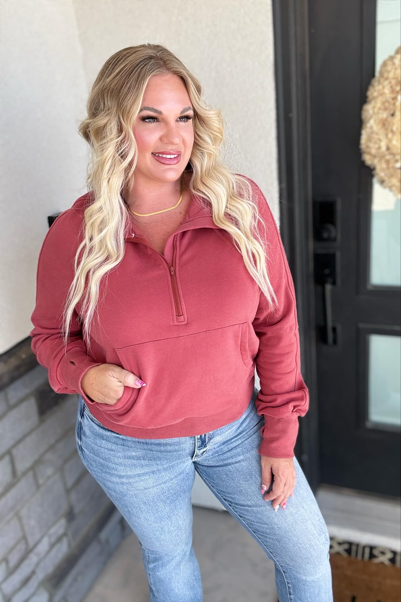PREORDER: Newport Half Zip Pullover in Eight Colors-Womens-Stay Foxy Boutique, Florissant, Missouri
