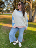 Lucky Star Sweatshirt in Three Colors-Womens-Stay Foxy Boutique, Florissant, Missouri