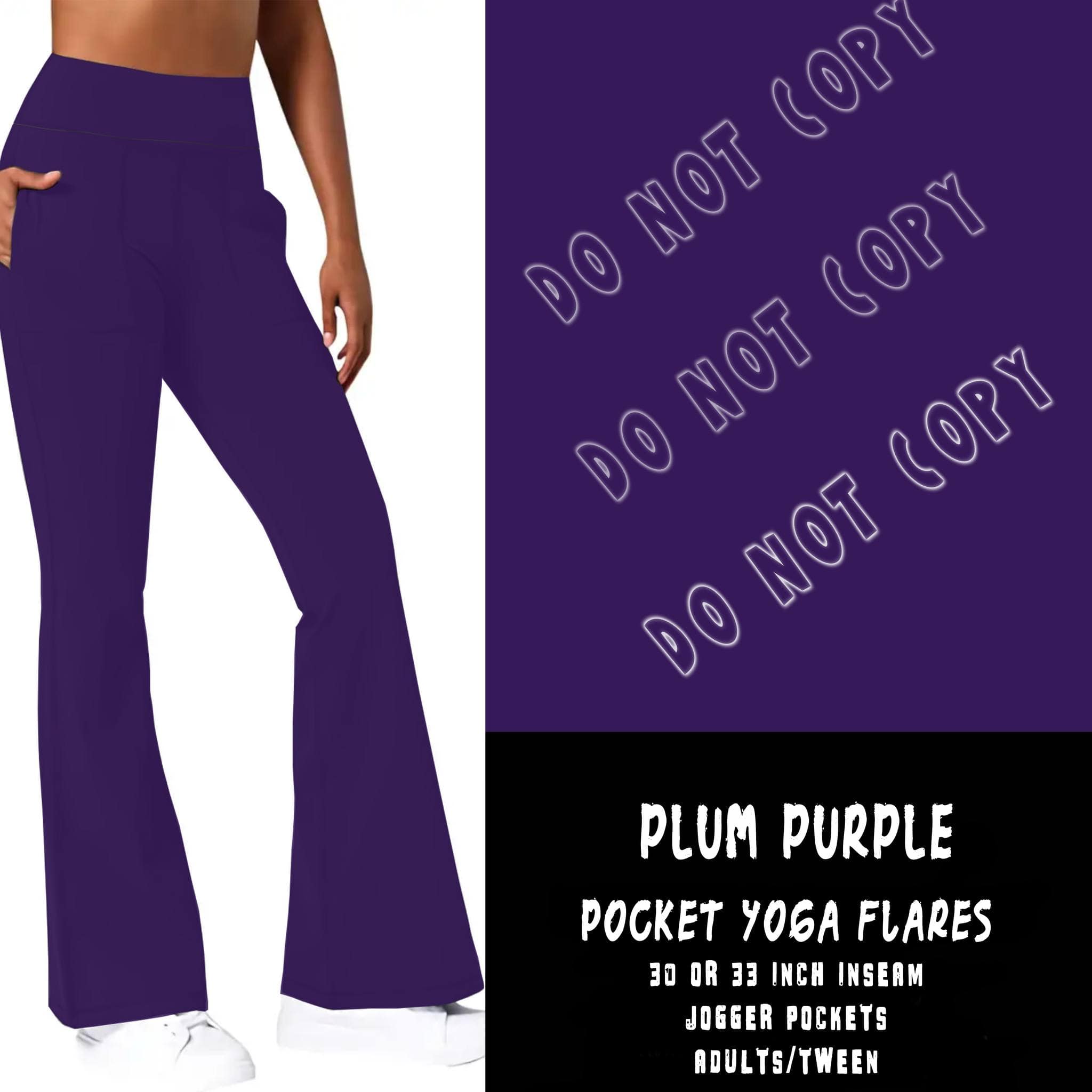 FLARES AND TEES RUN - PLUM PURPLE - YOGA FLARES-YOGA PANTS-Stay Foxy Boutique, Florissant, Missouri