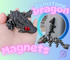 GEMSTONE DRAGON- 3D PRINTED MAGNETS-Stay Foxy Boutique, Florissant, Missouri