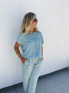 Sophia Ribbed Pants in Four Colors-Womens-Stay Foxy Boutique, Florissant, Missouri