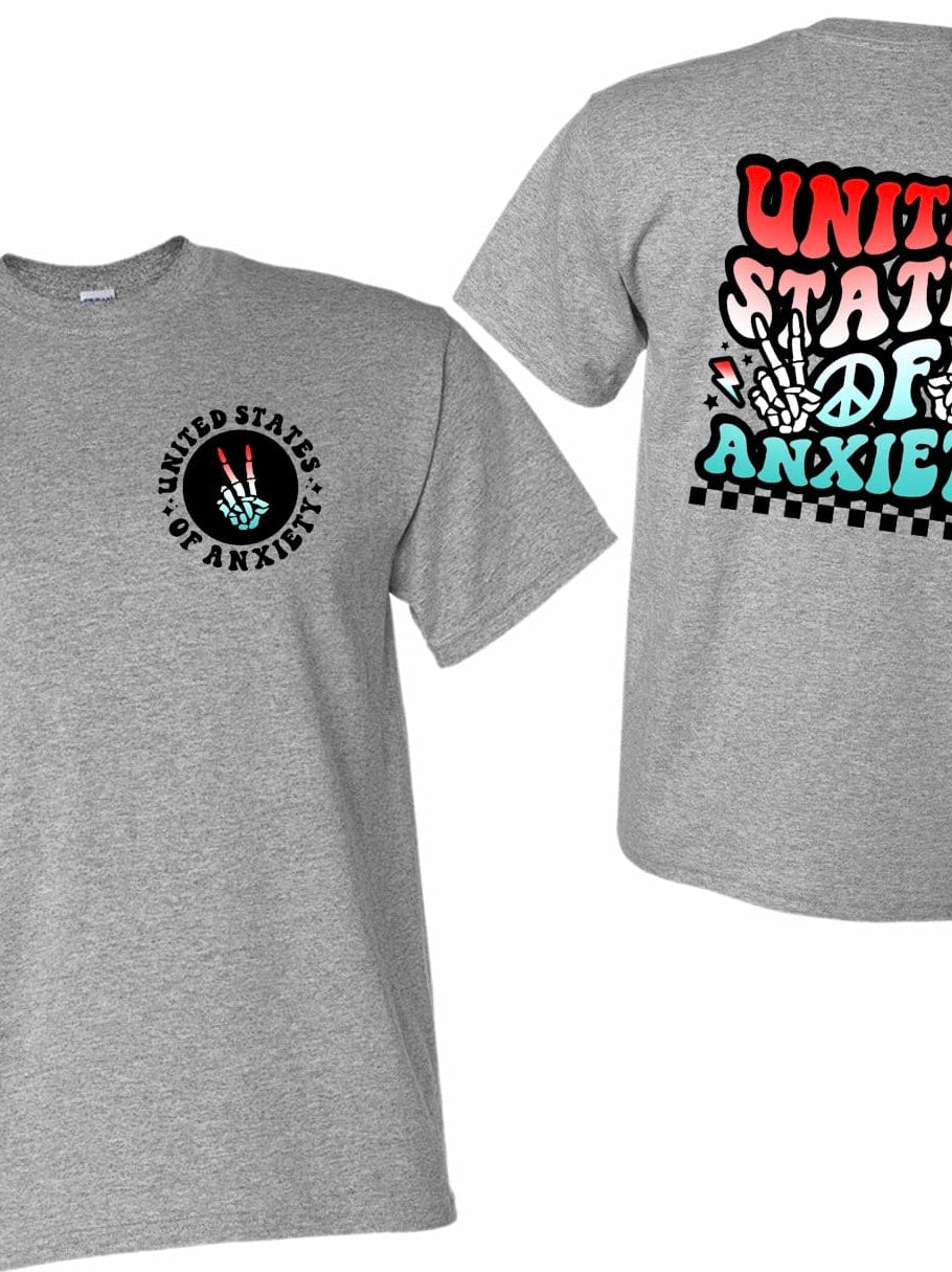 Anxiety Graphic T-Graphic T-Stay Foxy Boutique, Florissant, Missouri