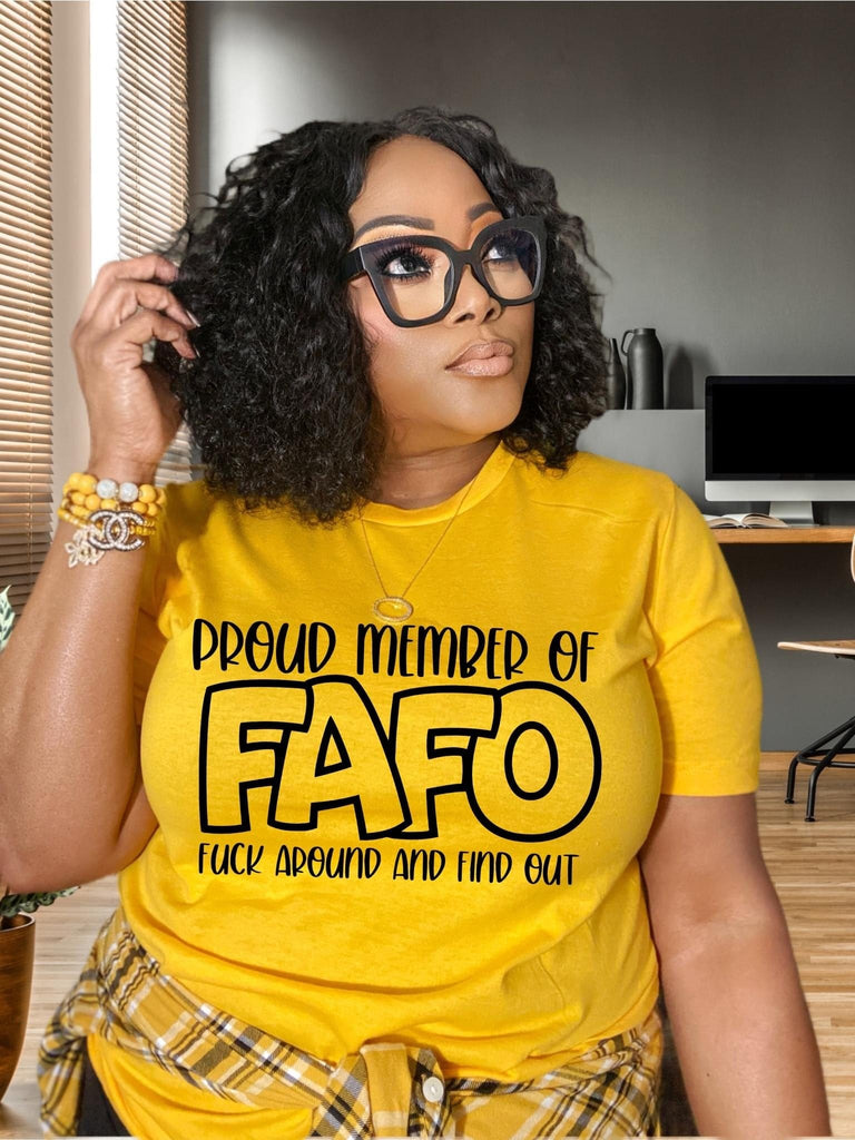 FAFO Graphic T-Graphic T-Stay Foxy Boutique, Florissant, Missouri