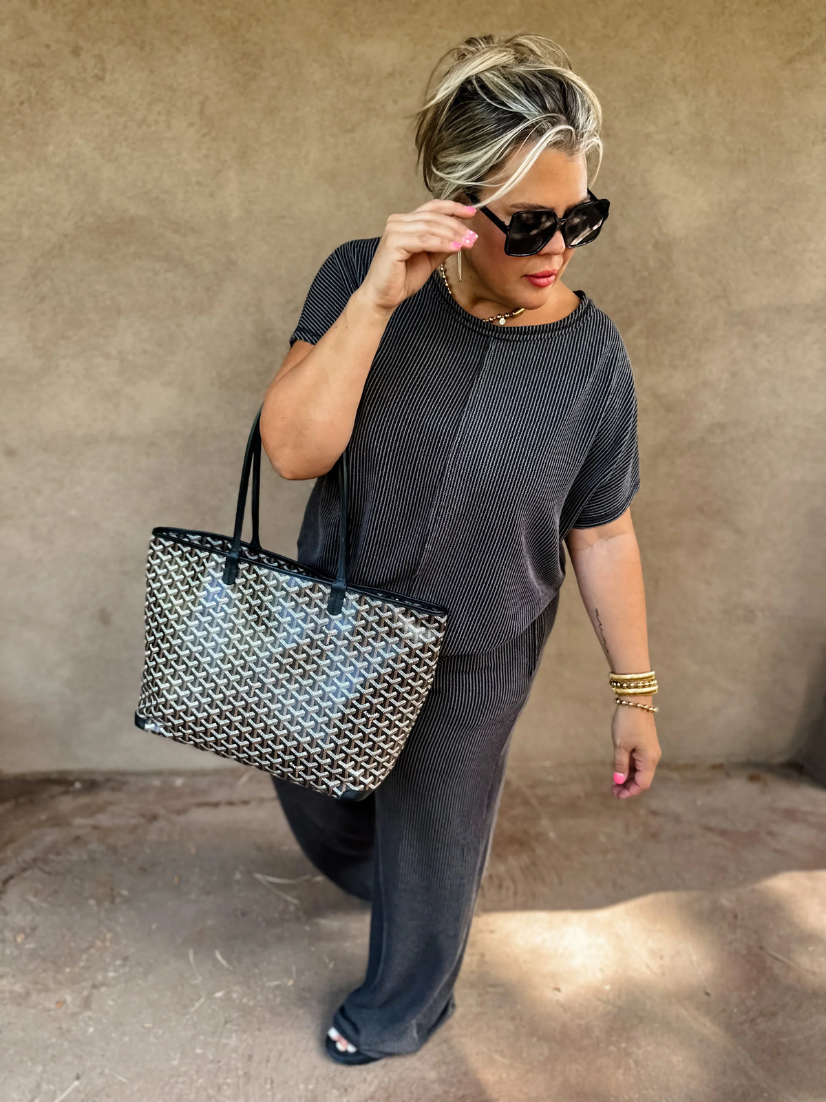 Sophia Ribbed Pants in Four Colors-Womens-Stay Foxy Boutique, Florissant, Missouri