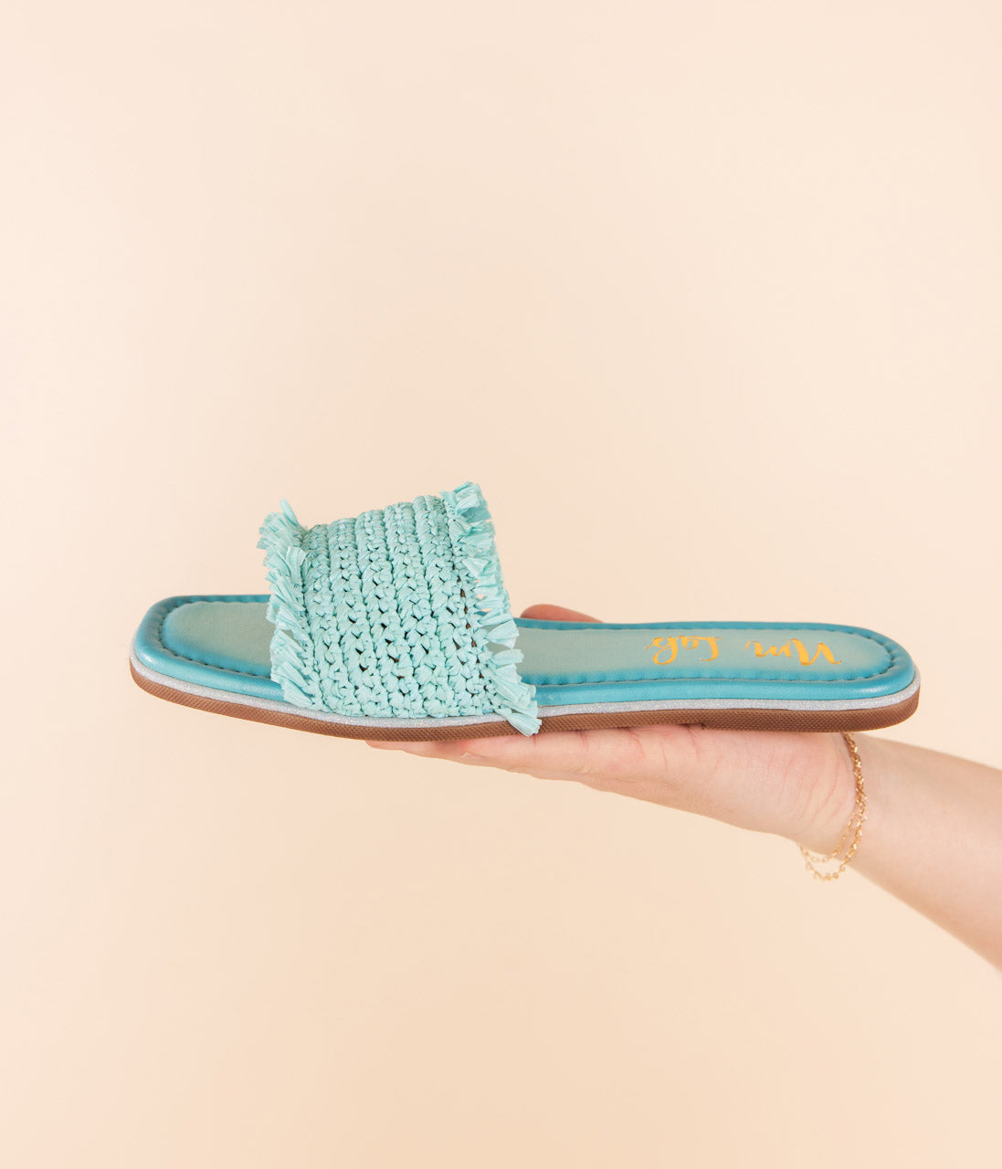 Juana Woven Sandals in Aqua Blue-130 Sandals-Stay Foxy Boutique, Florissant, Missouri