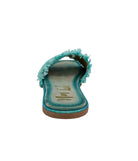 Juana Woven Sandals in Aqua Blue-130 Sandals-Stay Foxy Boutique, Florissant, Missouri