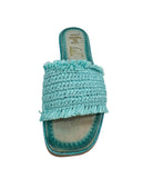 Juana Woven Sandals in Aqua Blue-130 Sandals-Stay Foxy Boutique, Florissant, Missouri