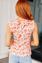 Sweet Something Flutter Sleeve Floral Top-Tops-Stay Foxy Boutique, Florissant, Missouri