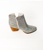 Shine Star Rhinestone Bootie in Silver-Shoes-Stay Foxy Boutique, Florissant, Missouri