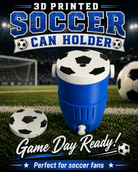 SPORTS THEMED-3D PRINTED CUSTOM 12 OUNCE CAN HOLDERS-Stay Foxy Boutique, Florissant, Missouri