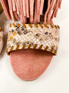 True Fringe Wedge in Blush-140 Wedges-Stay Foxy Boutique, Florissant, Missouri