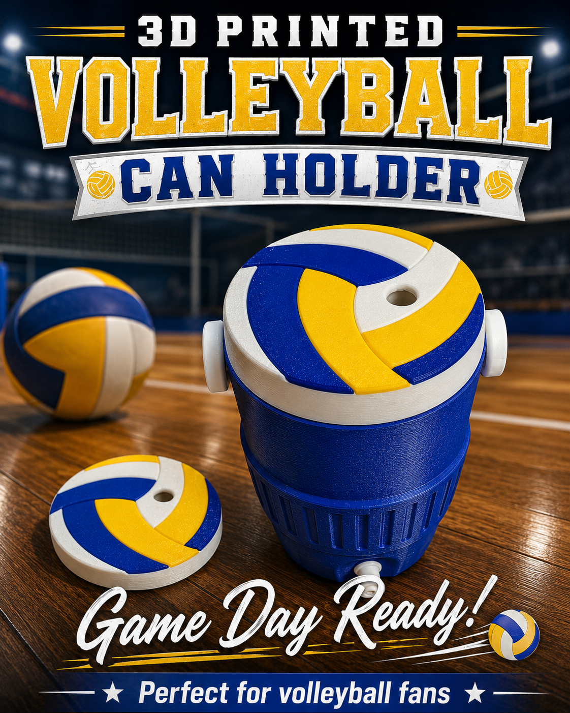 SPORTS THEMED-3D PRINTED CUSTOM 12 OUNCE CAN HOLDERS-Stay Foxy Boutique, Florissant, Missouri