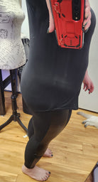 SOLID BLACK-V-NECK TUNIC-Shirt-Stay Foxy Boutique, Florissant, Missouri