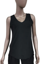 SOLID BLACK-V-NECK TANK-Stay Foxy Boutique, Florissant, Missouri