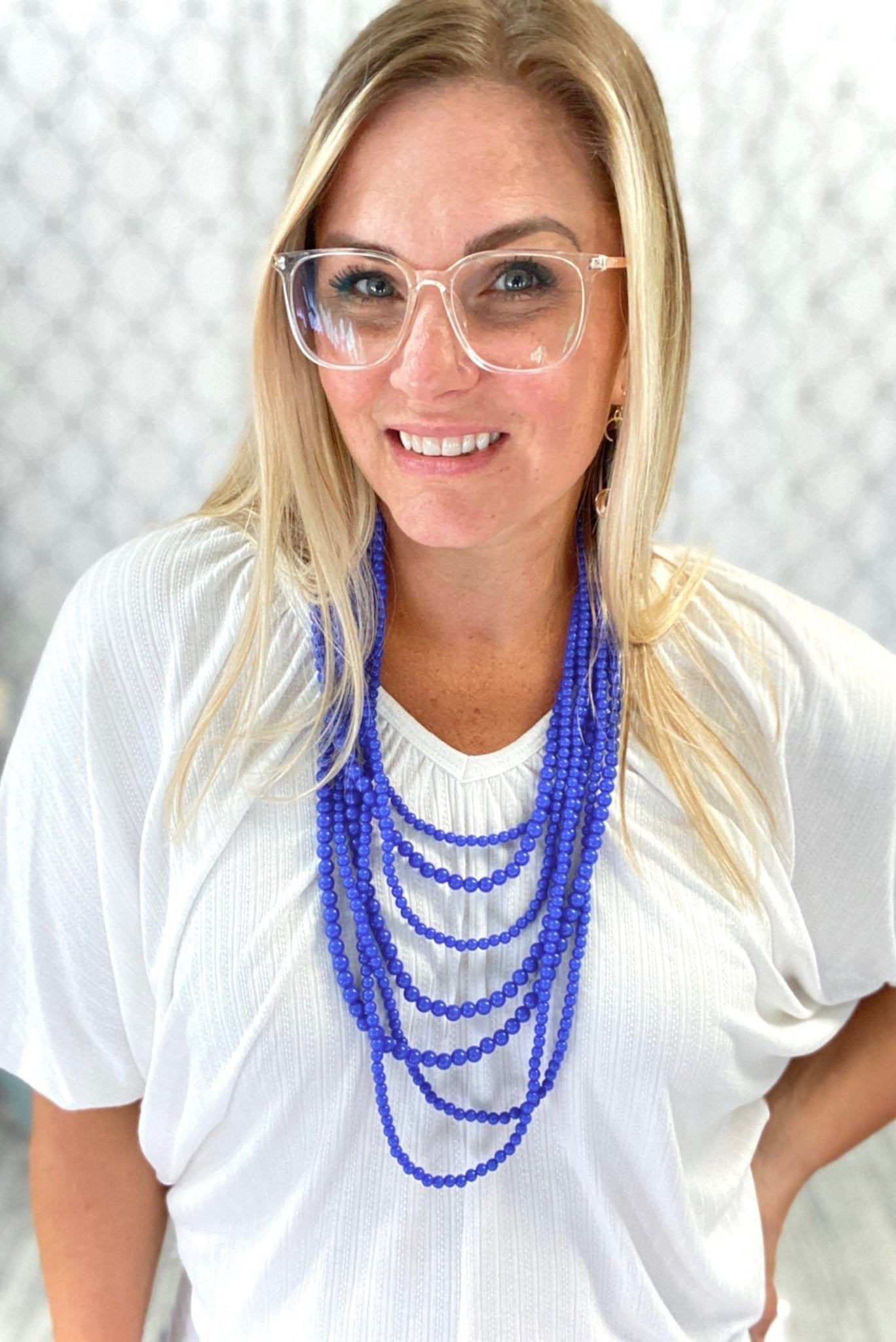 My Boho Beads Necklace in Blue-Scenic Trends-Stay Foxy Boutique, Florissant, Missouri
