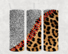 Glitter Leopard Tumbler-Drinkware-Stay Foxy Boutique, Florissant, Missouri
