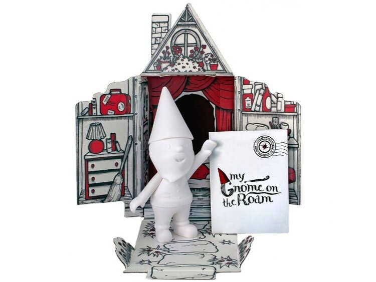 Traveling Adventure Gnome in His Home-Gnome-Stay Foxy Boutique, Florissant, Missouri