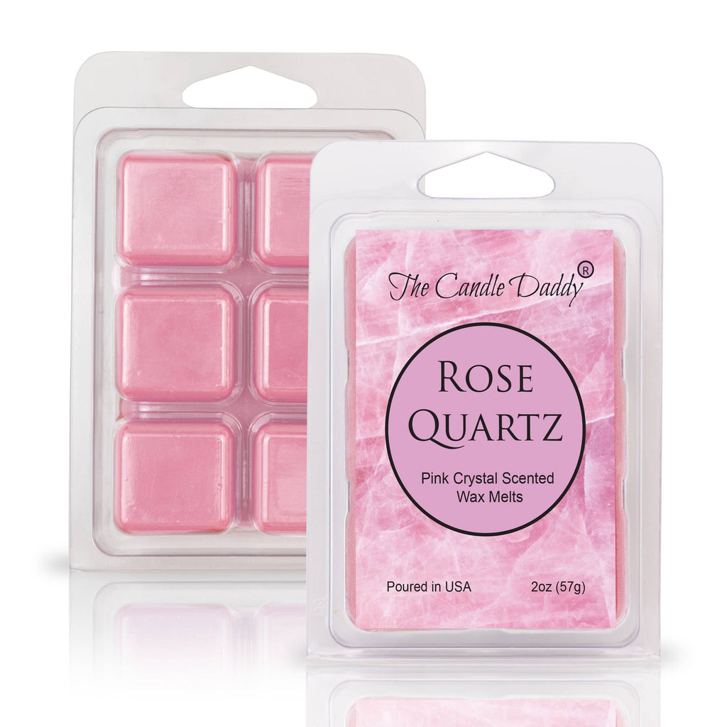 ROSE QUARTZ - PINK CRYSTAL SCENTED WAX MELT - 1 PACK - 2 OZ-Stay Foxy Boutique, Florissant, Missouri